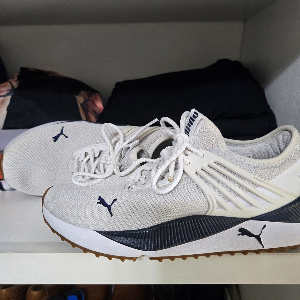 Puma White and Black Sneakers